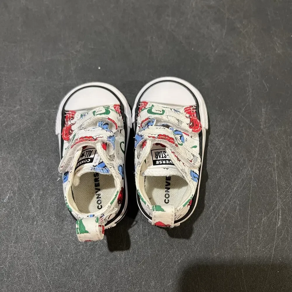 Converse Chuck Taylor All Star Shoes Toddler Size 2c White Sea Creature Print